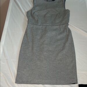Ann Taylor Gray Herringbone Mini Dress